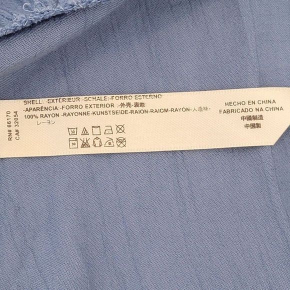 Free People Intimately Free Gauze Ruffle Peplum Tank Top Open Back Blue Flowy XS - Picture 7 of 9